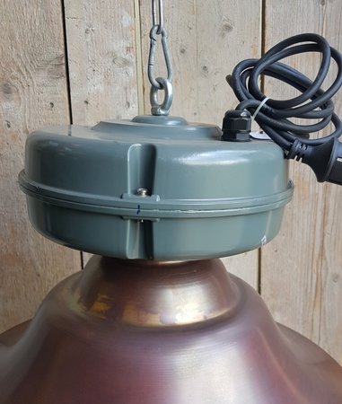 Industriƫle koperen hanglamp - HI4