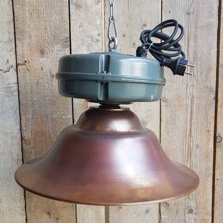 Industriƫle koperen hanglamp - HI4