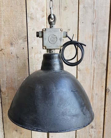 Robuuste industriële emaille hanglamp - HI6