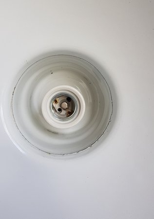 Robuuste industriële emaille hanglamp - HI6