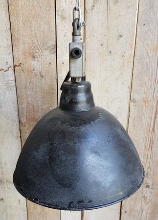 Robuuste industriële emaille hanglamp - HI6