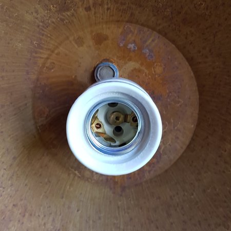 Robuuste industriƫle hanglamp cortenstaal roest - HI11