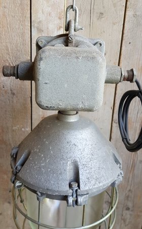 Antieke industriële bunkerlamp hanglamp - HI17