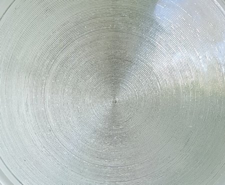 Antieke industriële emaille hanglamp met bol glas - HI18