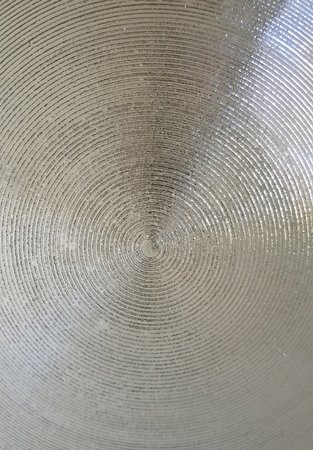Antieke industriële emaille hanglamp met bol glas - HI18