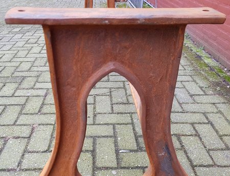 Industrieel gietijzeren onderstel eettafel - TO2