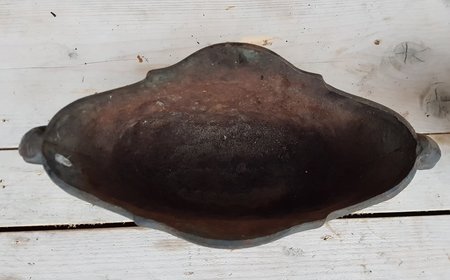 Brocante Franse gietijzeren Jardinière