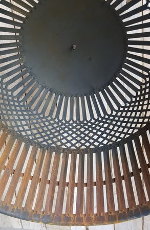 Robuuste landelijke rustieke hanglamp roest - HO5