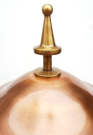 Klassieke ronde koperen lantaarnkap 60 cm