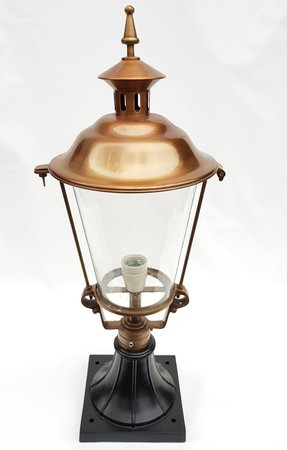 Klassieke ronde koperen lantaarnkap 60 cm