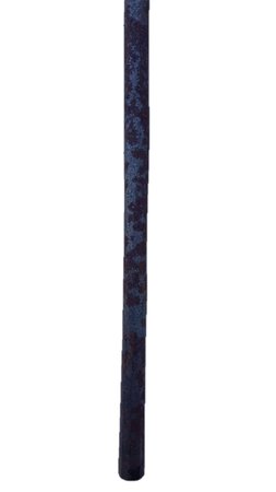 Smeedijzeren sierspijl met enkel langwerpig ornament - Spijl6