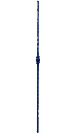 Smeedijzeren trapspijl met rond ornament - Spijl10