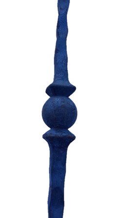 Smeedijzeren trapspijl met rond ornament - Spijl10