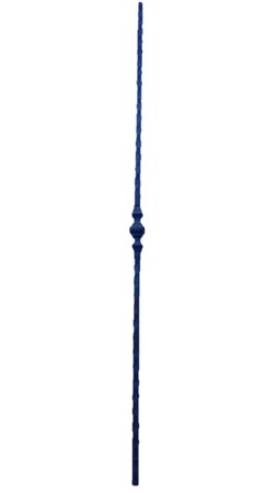 Smeedijzeren trapspijl met vierkant ornament - Spijl12