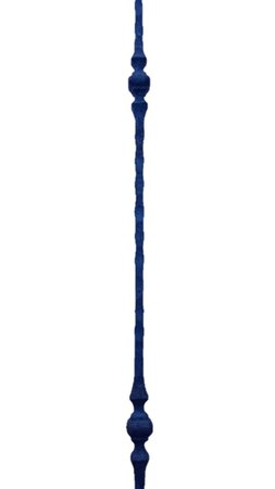 Smeedijzeren trapspijl met dubbel vierkant ornament - Spijl13