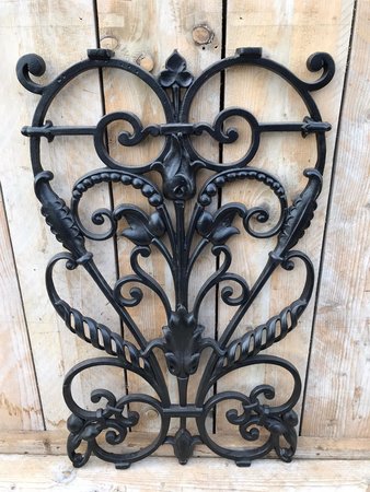 Groot gietijzeren ornament zwart - OG36