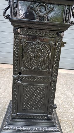 Grote klassieke brievenbus zwart