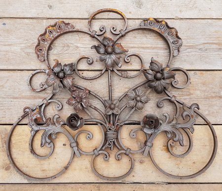 Smeedijzeren element Art Nouveau - OS92