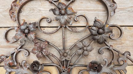 Smeedijzeren element Art Nouveau - OS92