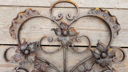 Smeedijzeren element Art Nouveau - OS92