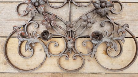 Smeedijzeren element Art Nouveau - OS92