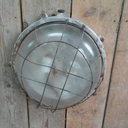 Antieke industriele plafonnière plafondlamp - PM2