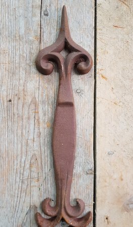 Brocante gietijzeren muuranker - GA6