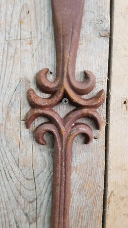 Brocante gietijzeren muuranker - GA6