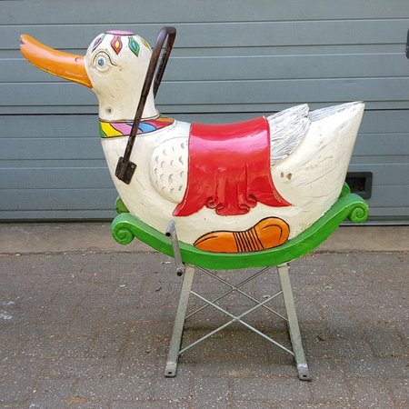 Antiek Kermis Eend uit carousel