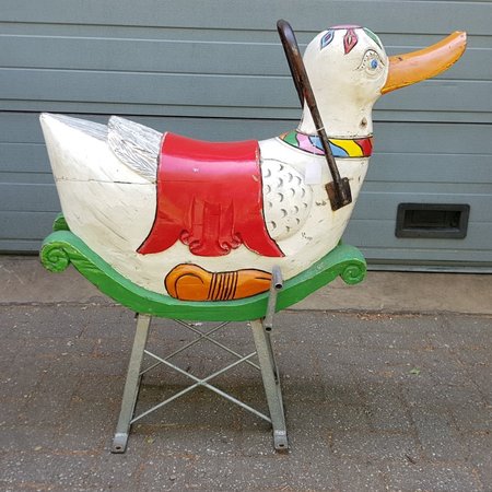 Antiek Kermis Eend uit carousel