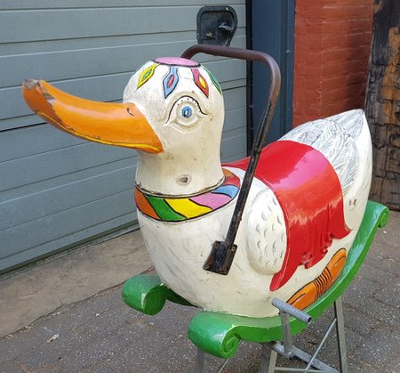Antiek Kermis Eend uit carousel
