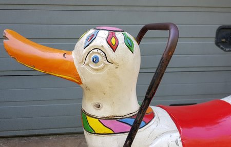 Antiek Kermis Eend uit carousel