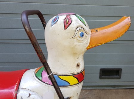 Antiek Kermis Eend uit carousel