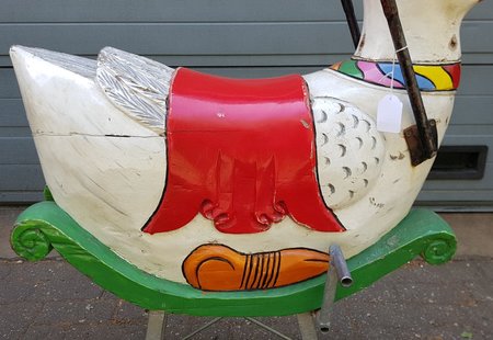 Antiek Kermis Eend uit carousel