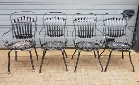 Smeedijzeren Franse tuinset