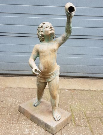 Antiek brons beeld Engel
