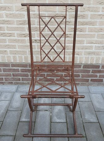 Landelijke smeedijzeren tuinstoelen