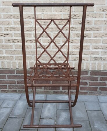 Landelijke smeedijzeren tuinstoelen
