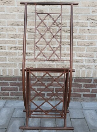 Landelijke smeedijzeren tuinstoelen
