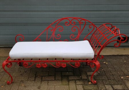 Antieke Franse ligbank
