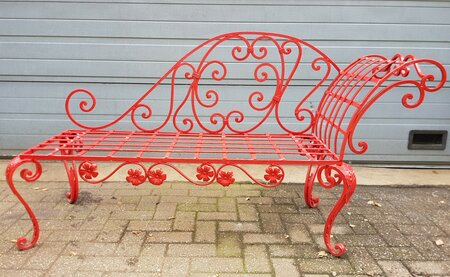 Antieke Franse ligbank