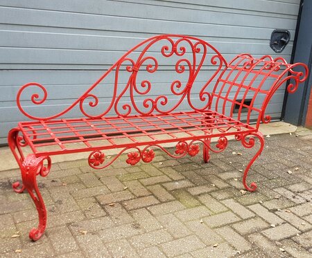 Antieke Franse ligbank