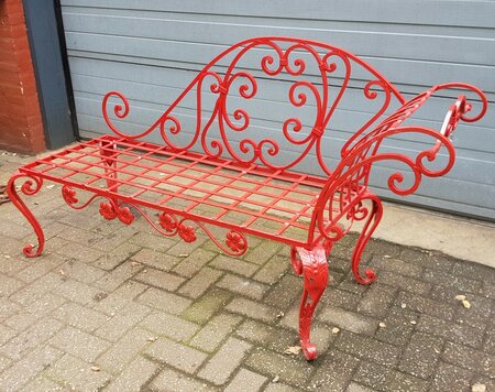 Antieke Franse ligbank