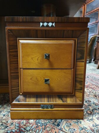 Antiek Art Nouveau bureau met bureaustoel