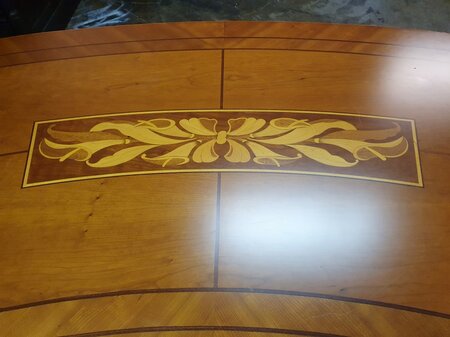 Antiek Art Nouveau bureau met bureaustoel