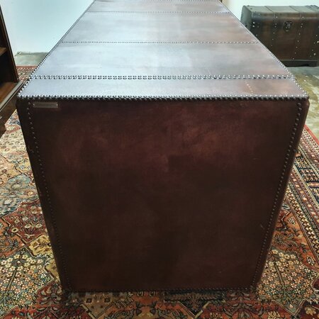 Uniek Chesterfield bureau volledig van leer