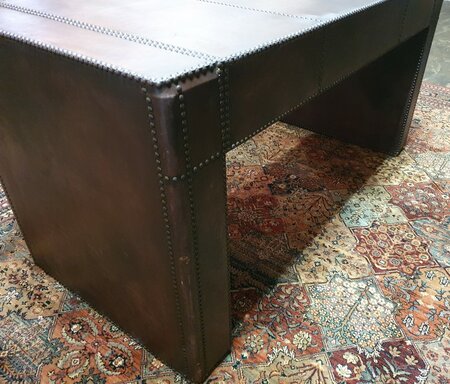 Uniek Chesterfield bureau volledig van leer