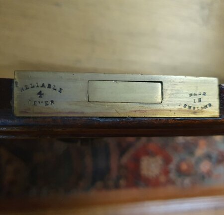 Antiek chesterfield mahonie bureau