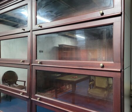 Grote Globe Wernicke mahonie boekenkast