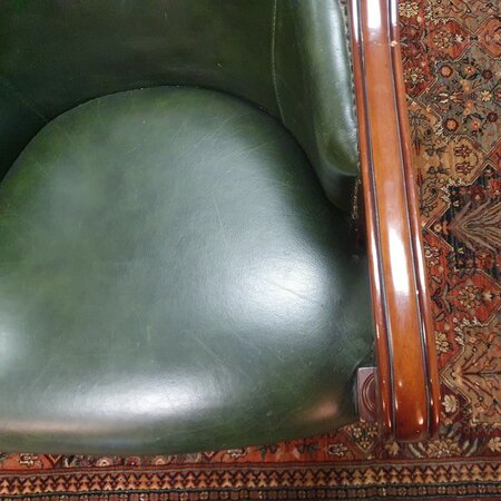 Engelse Chesterfield bureaustoel